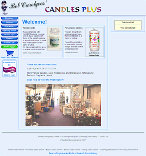 Candles Plus Website